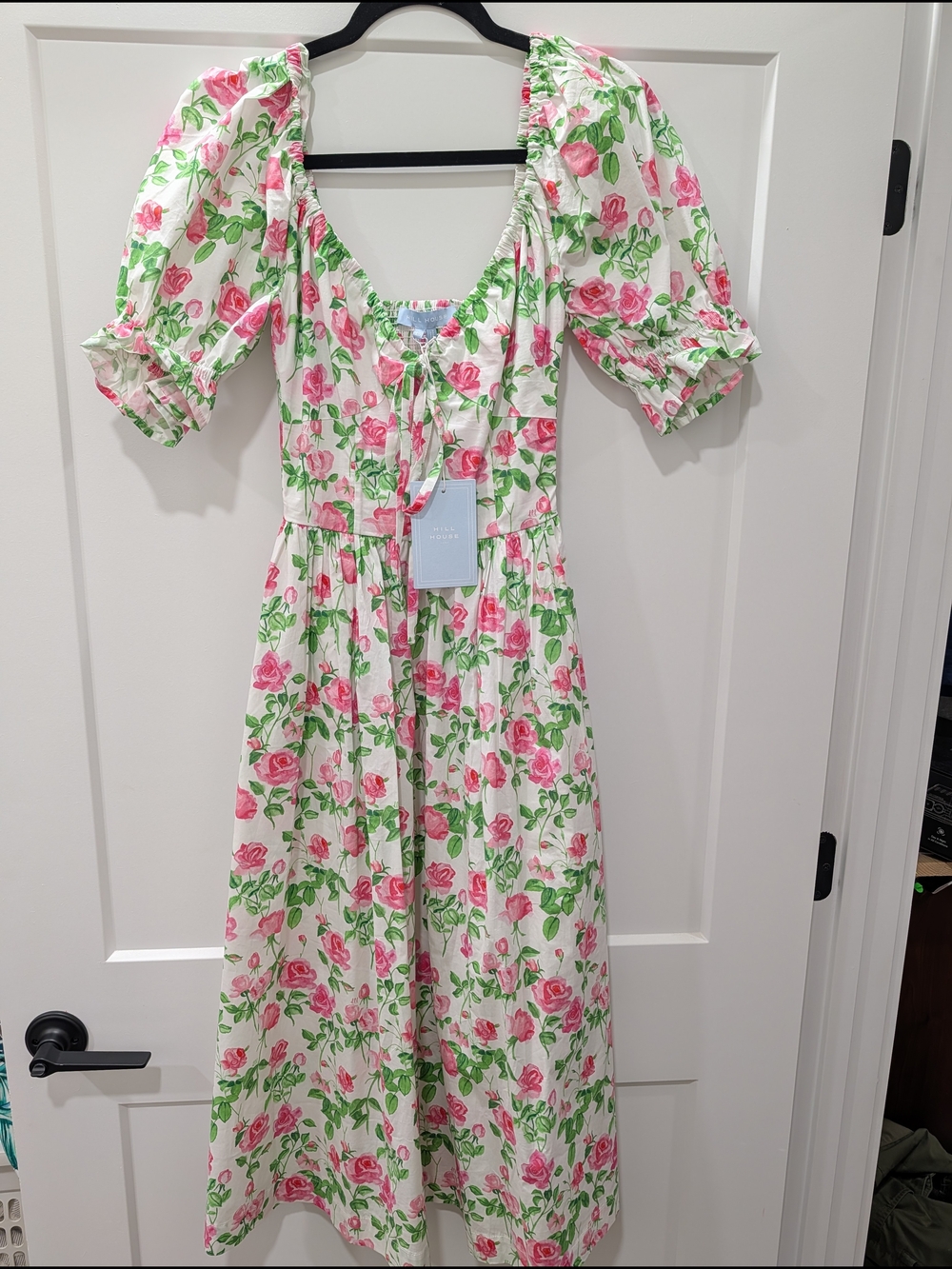 Hill House Ophelia Dress In Pink Roses